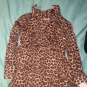 Zara animal print oversized blouse - small